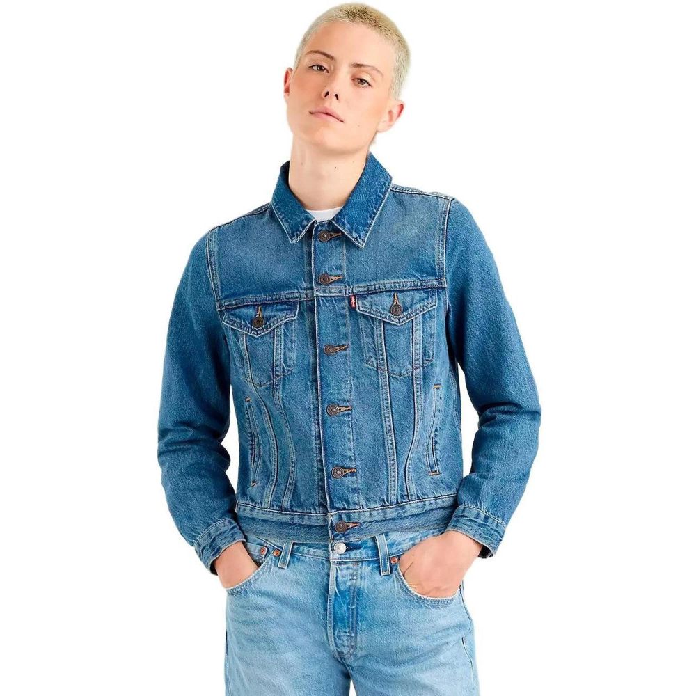 Levi's Light Blue Cotton Denim Women's Jacket
