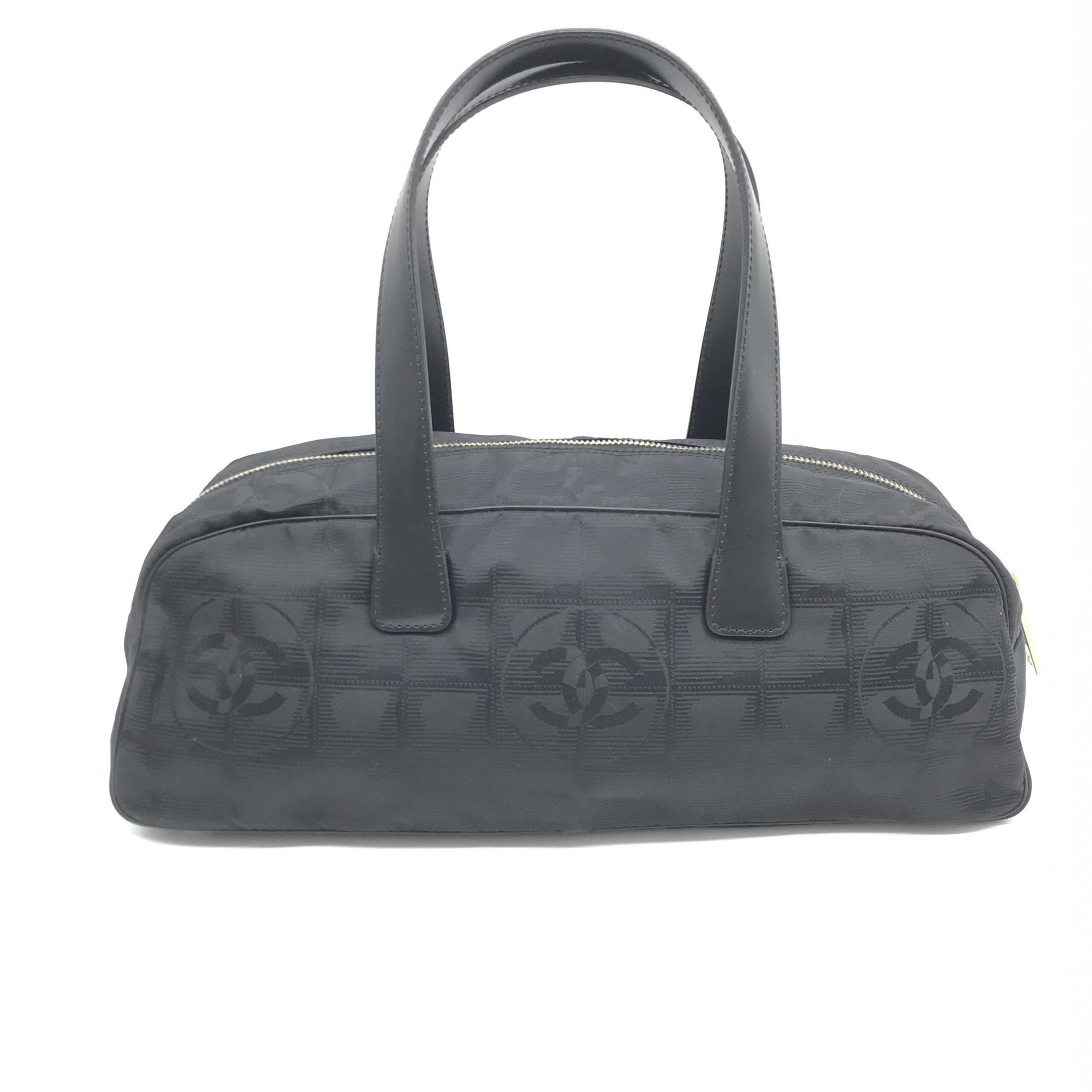 Chanel Black Nylon Travel Women's Handbag (Pre-Owned)