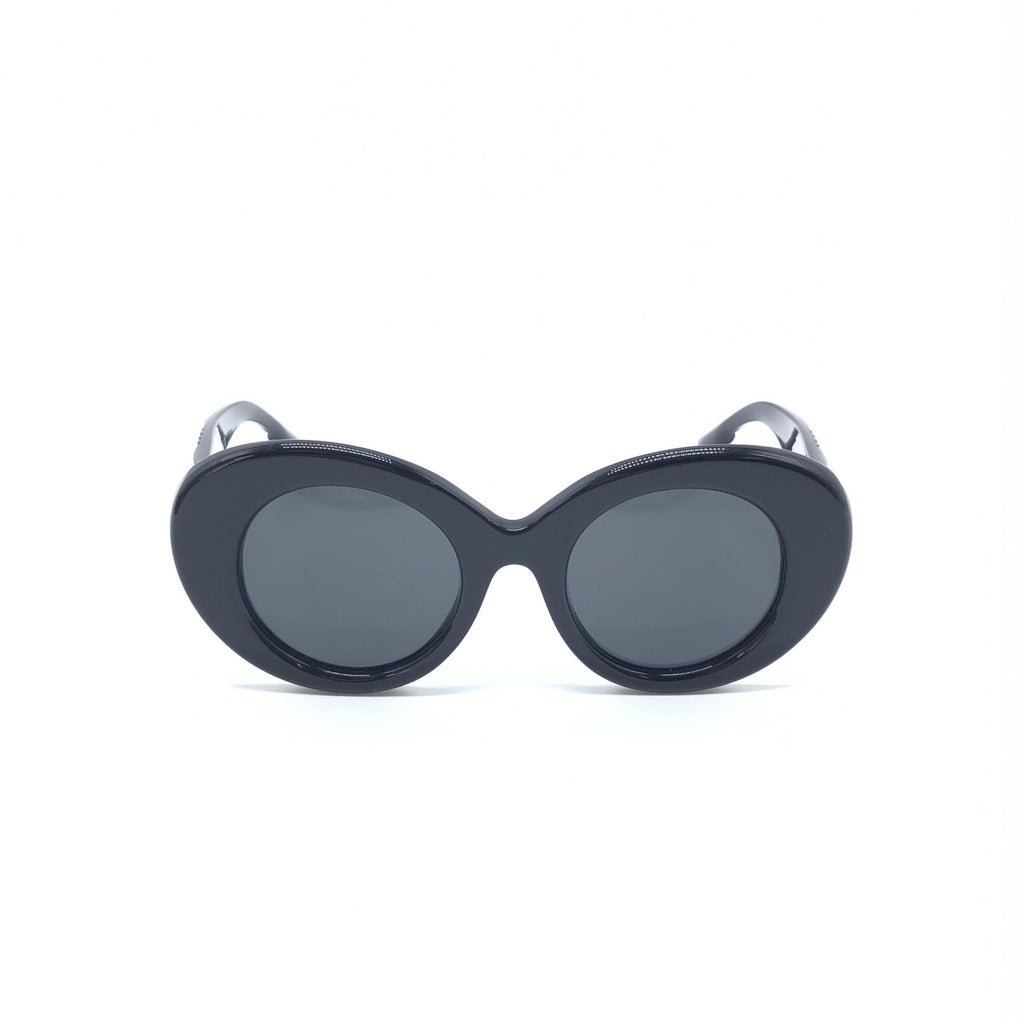 Burberry Black Oversized Round Women's Sunglasses (Pre-Owned)