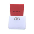 Salvatore Ferragamo Gancini Leather Compact Women's Wallet (Pre-Owned)