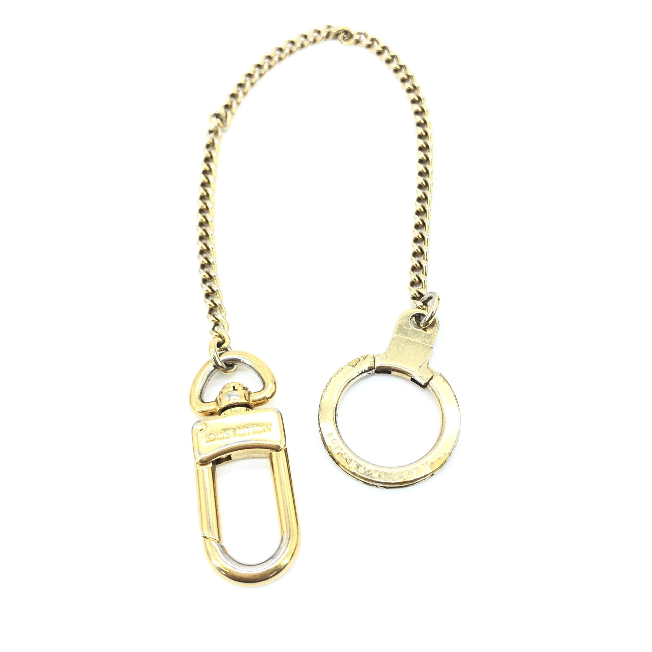 Louis Vuitton Gold Metal Bag Extender Women's Keychain (Pre-Owned)