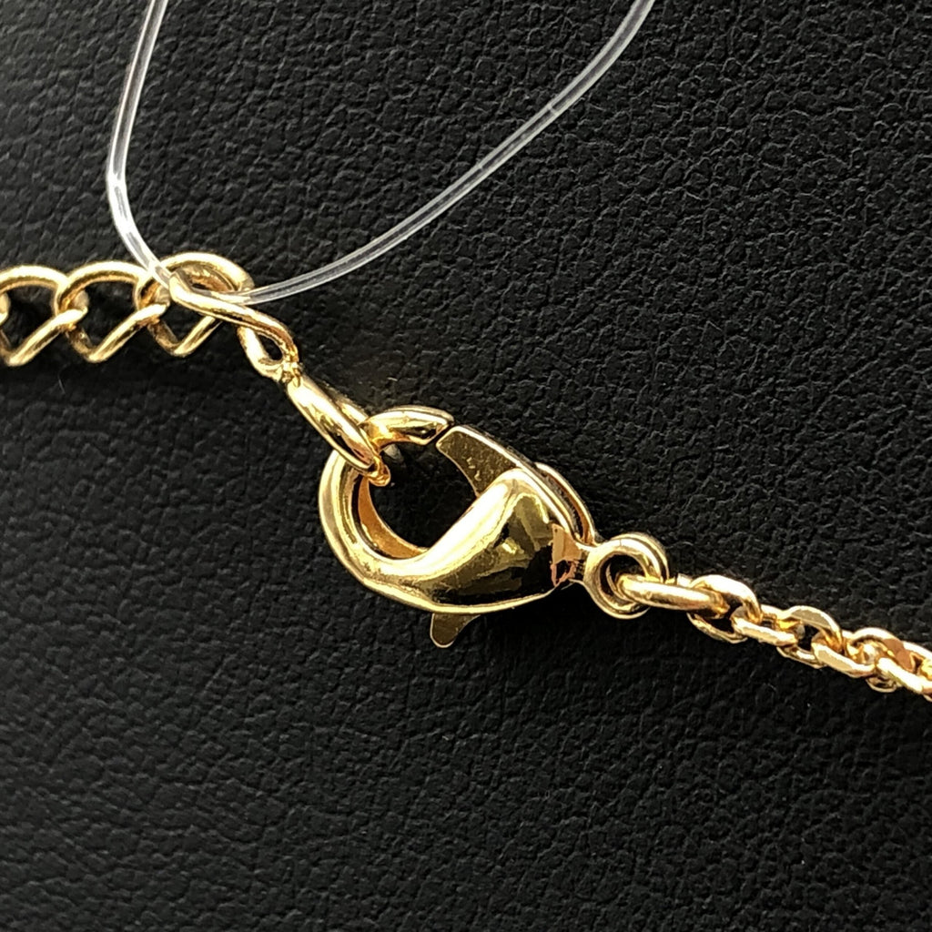 Salvatore Ferragamo Gold Gancini Crystals Pendant Women's Necklace (Pre-Owned)