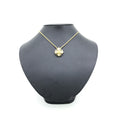 Christian Dior Gold Plated Flower Pendant On Delicate Women's Chain (Pre-Owned)