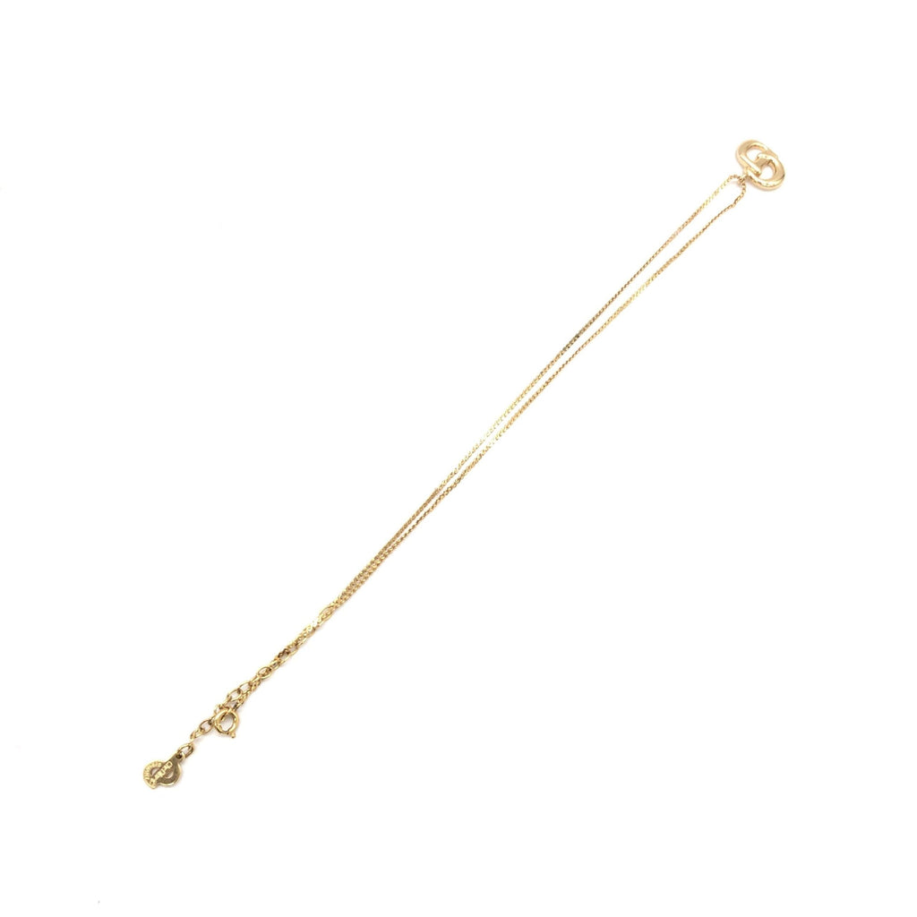 Christian Dior Gold Plated CD Pendant Necklace With Women's Chain (Pre-Owned)