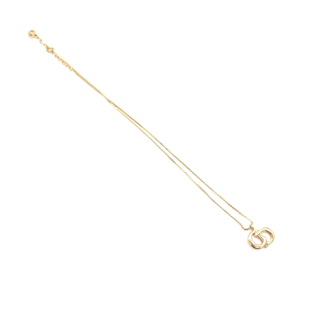 Christian Dior Gold Plated CD Pendant Necklace With Women's Chain (Pre-Owned)