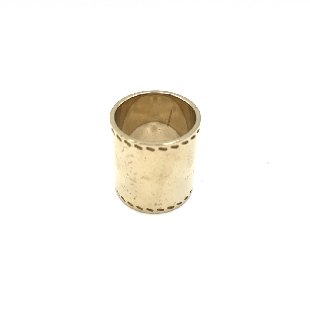 Hermès Gold Tone Scarf Ring Women's Accessory (Pre-Owned)