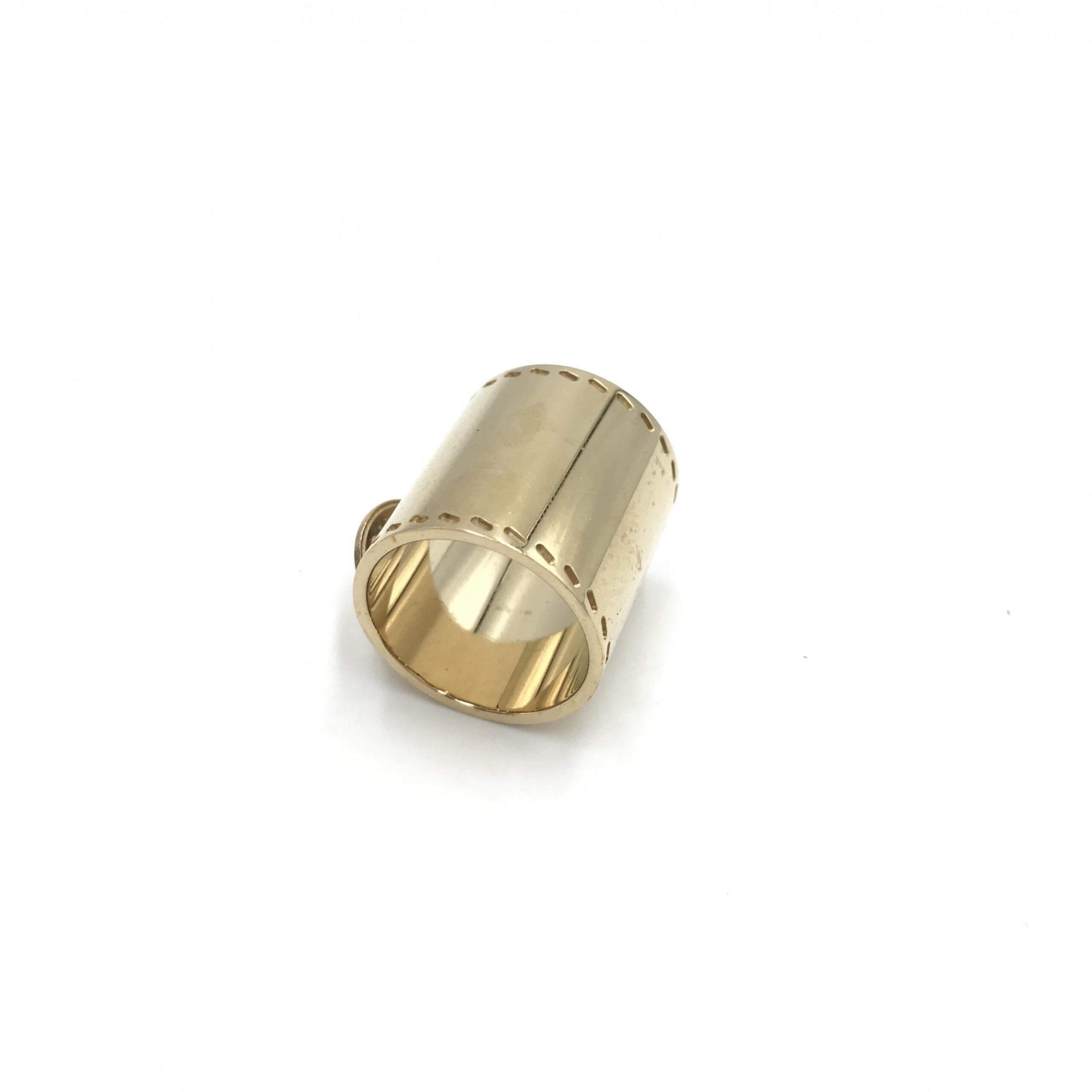 Hermès Gold Tone Scarf Ring Women's Accessory (Pre-Owned)