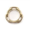 Hermès Gold-Plated Scarf Ring Women's Accessory (Pre-Owned)