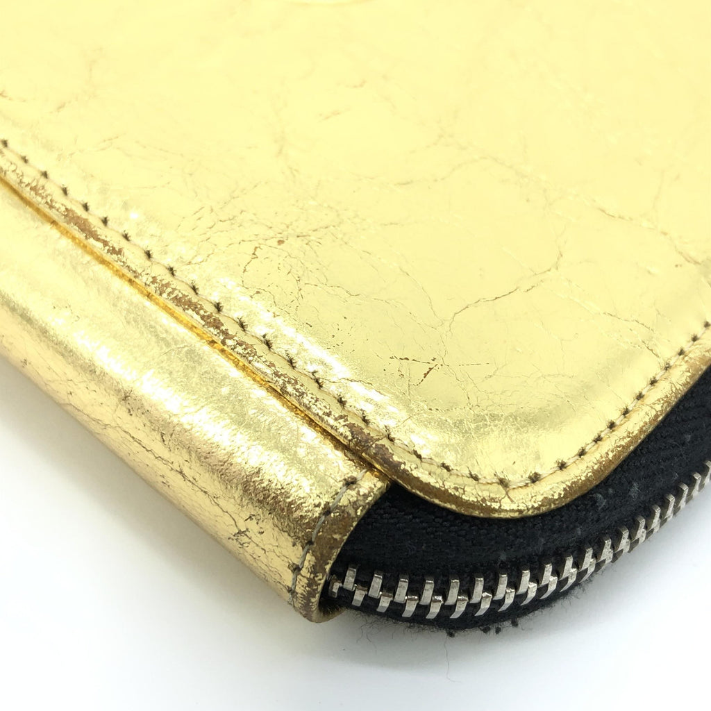Chanel Gold Tone Votez Coco Zip Women's Clutch (Pre-Owned)