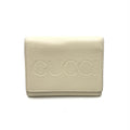 Gucci Ivory Leather Tri-Fold Women's Wallet (Pre-Owned)