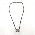 Gucci Interlocking G Silver Necklace Women's Pendant (Pre-Owned)