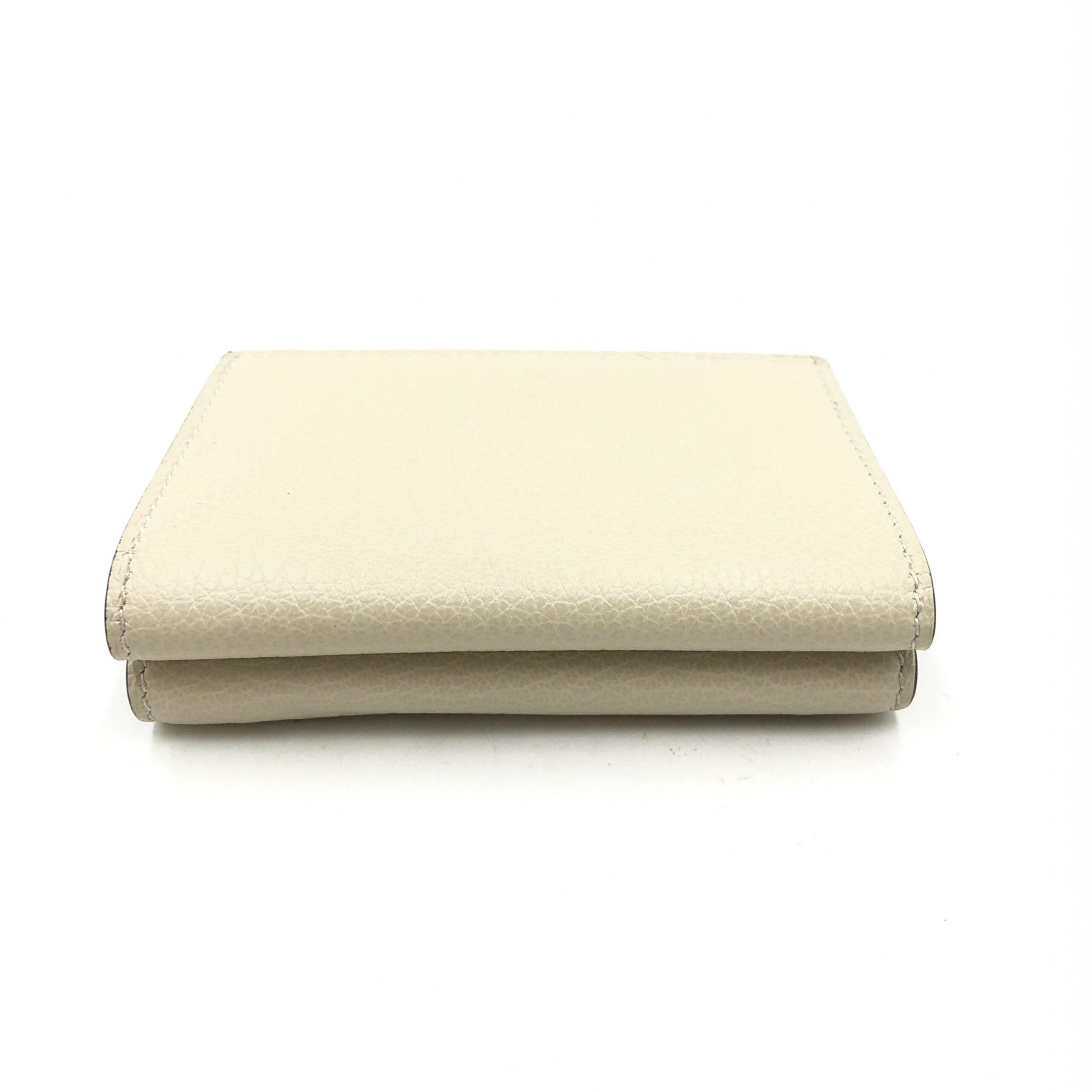 Gucci Ivory Leather Tri-Fold Women's Wallet (Pre-Owned)