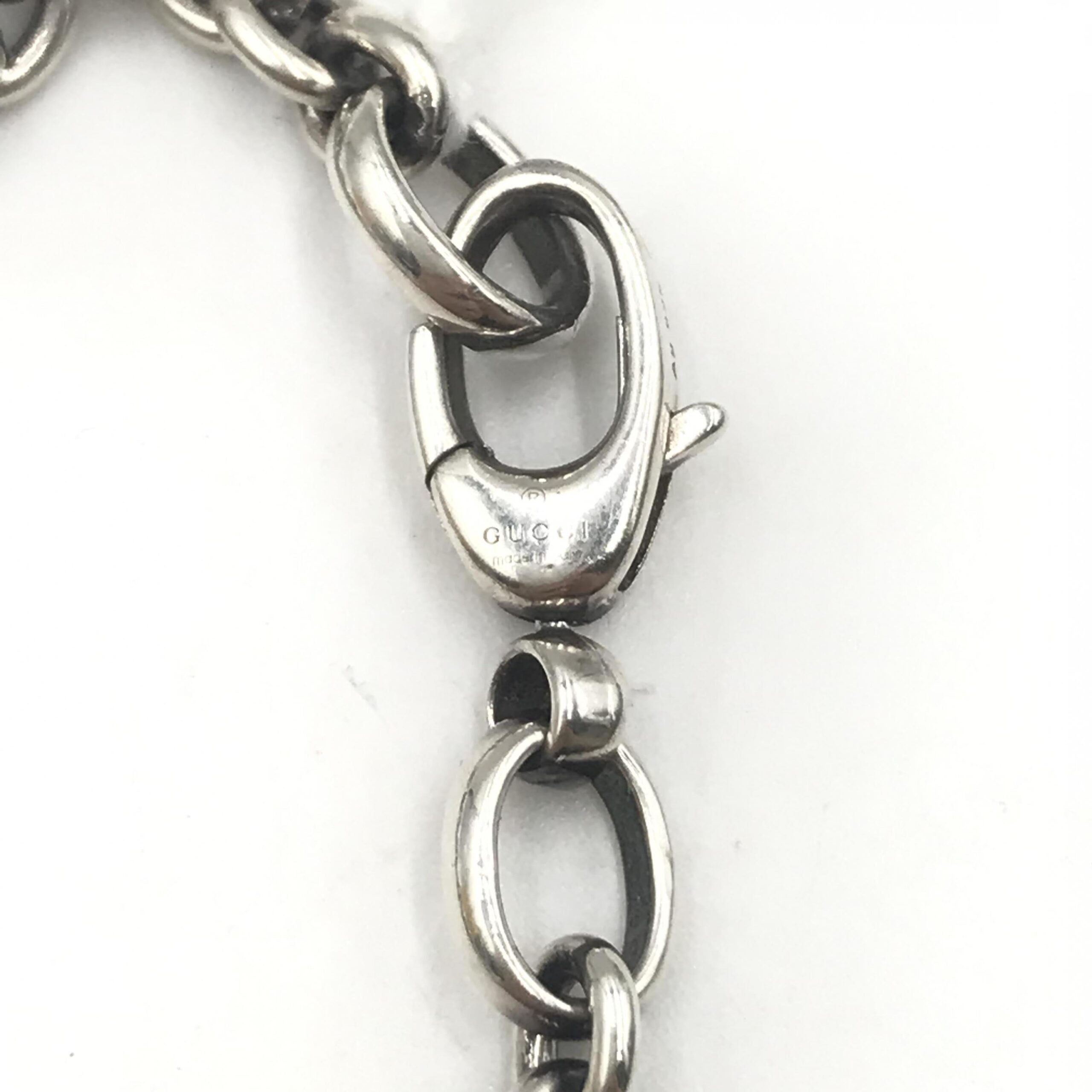 Gucci Interlocking G Silver Necklace Women's Pendant (Pre-Owned)
