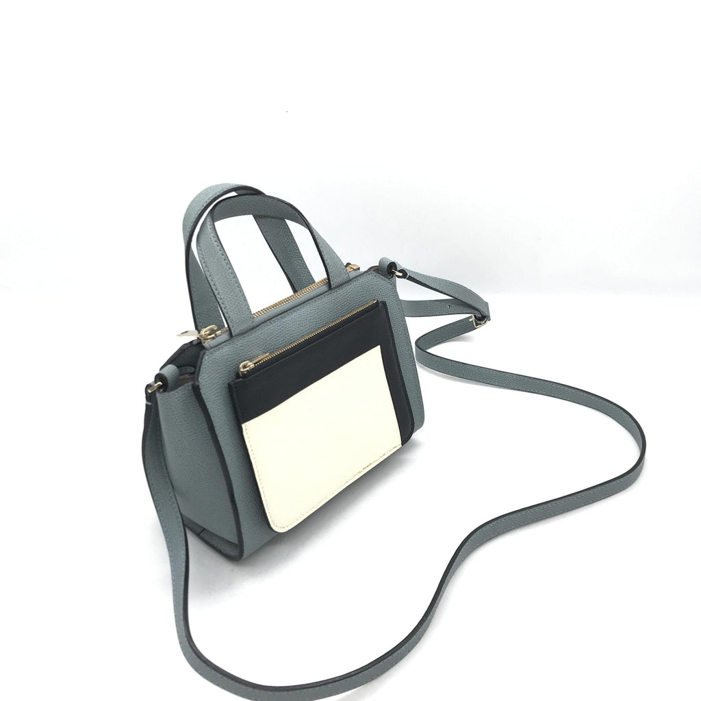 Valextra Leather Tote Bag In Women's Gray (Pre-Owned)