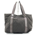 Bulgari Logo Canvas Tote Bag With Women's Pockets (Pre-Owned)