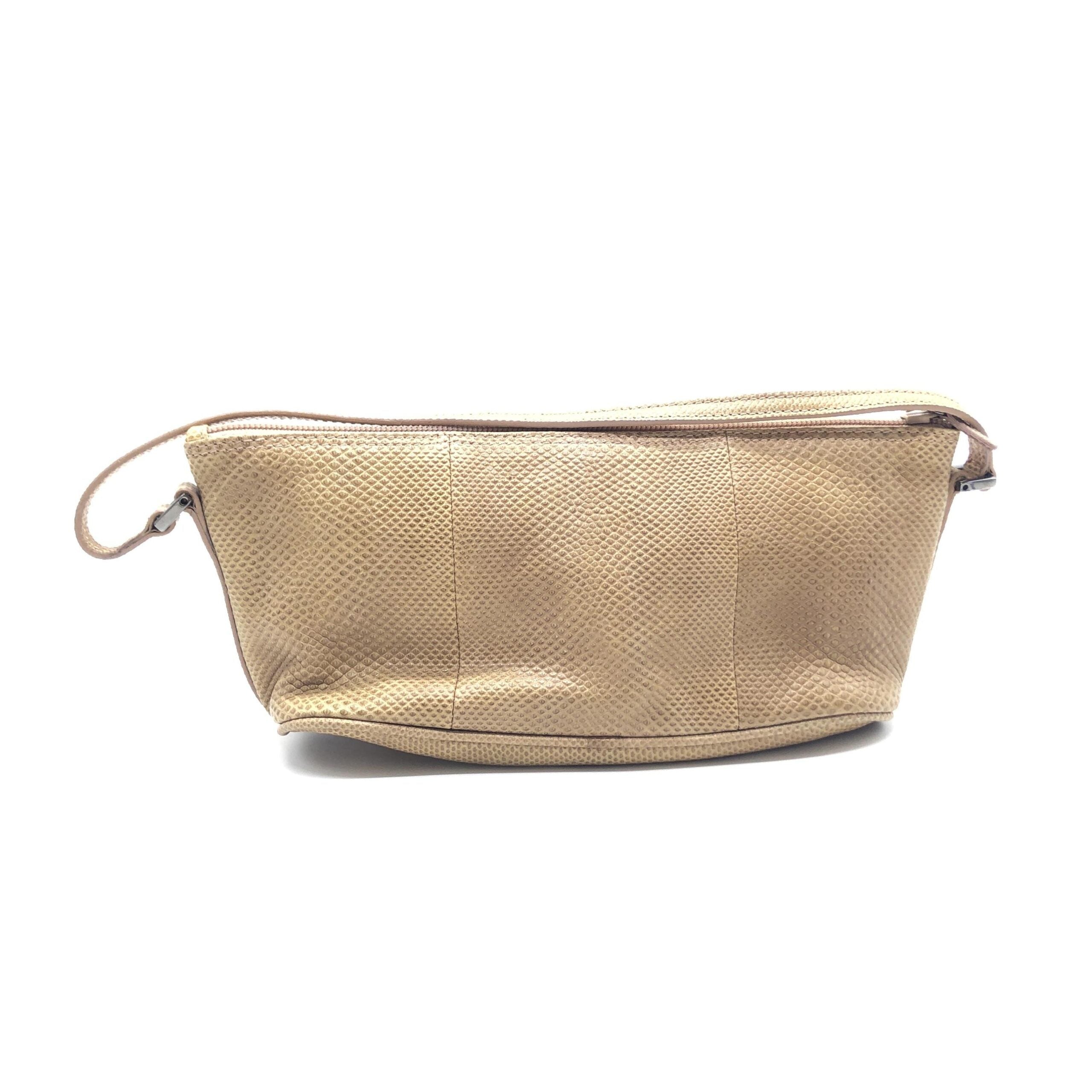 Gucci Light Beige Textured Leather Women's Handbag (Pre-Owned)