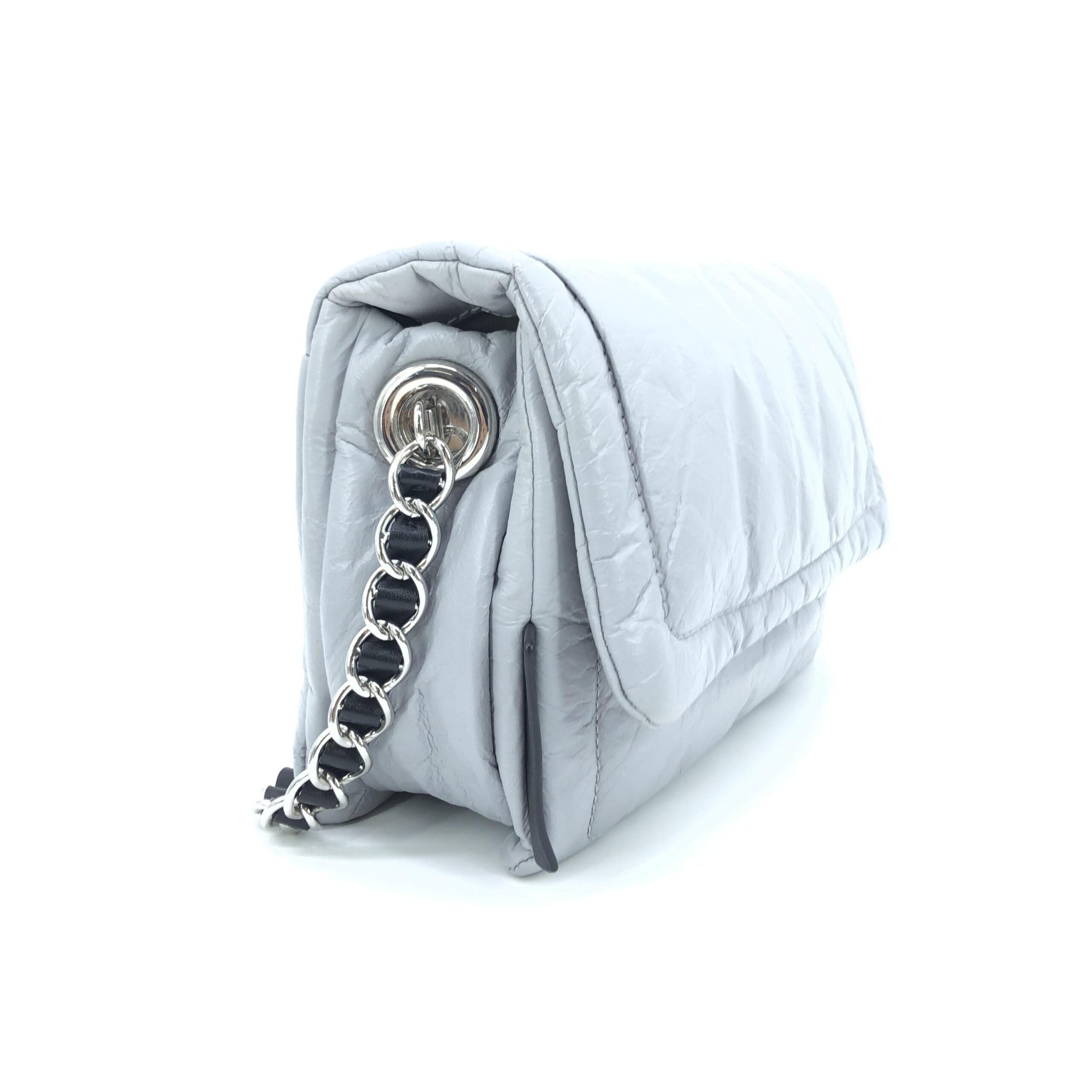 Marc Jacobs Light Grey Padded Chain Shoulder Women's Bag (Pre-Owned)