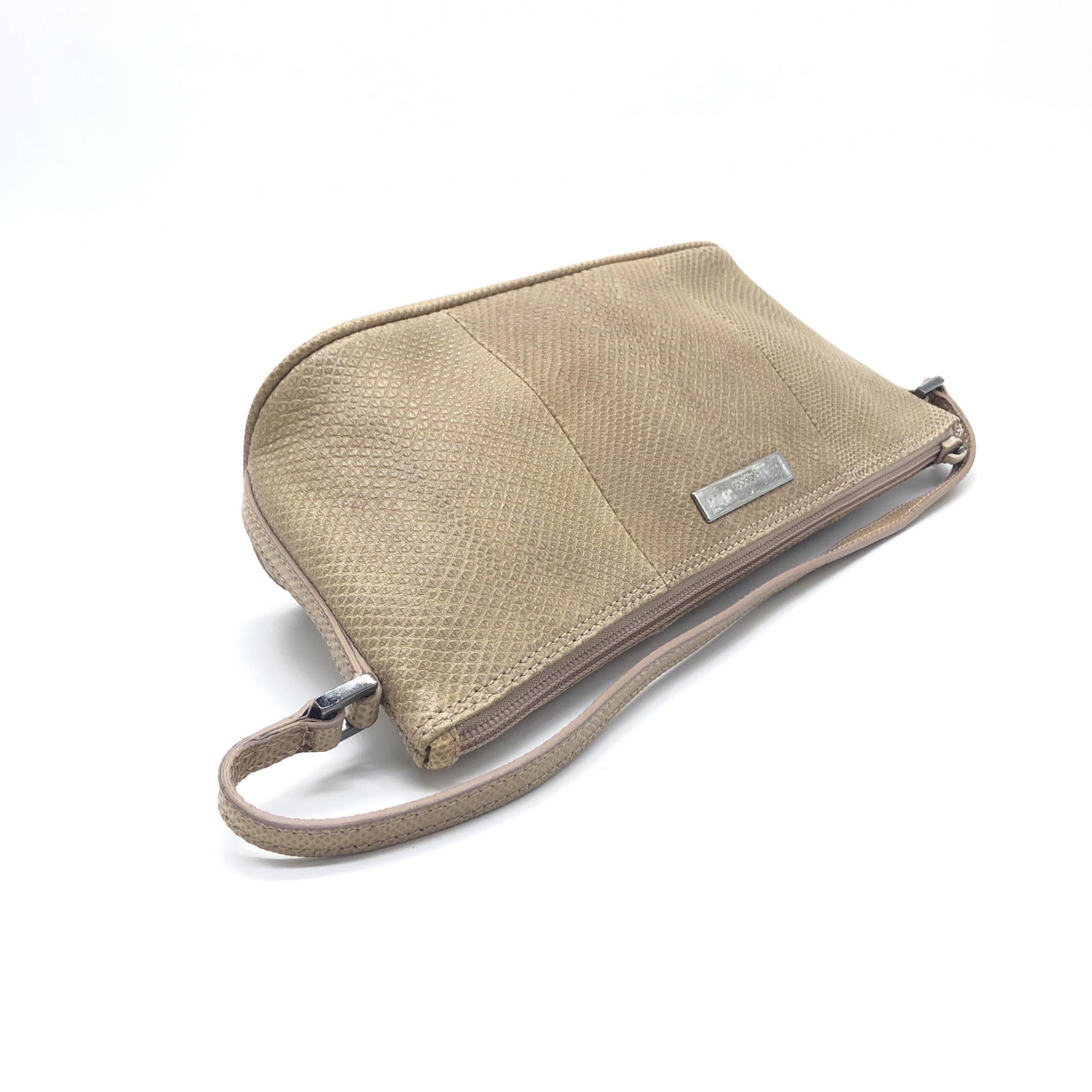 Gucci Light Beige Textured Leather Women's Handbag (Pre-Owned)