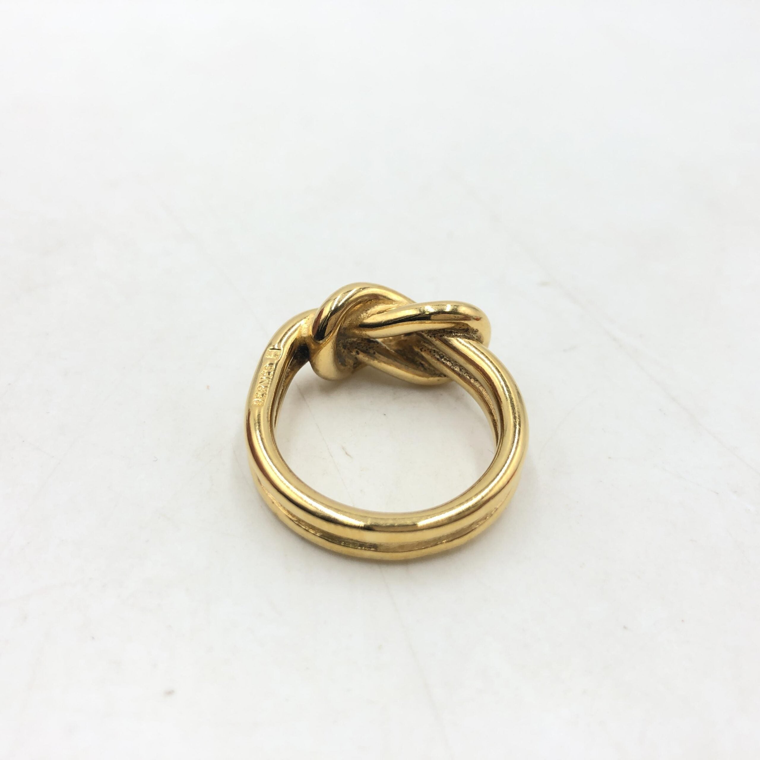 Hermès Hermes Vintage And Antique Plain Gold Women's Ring (Pre-Owned)