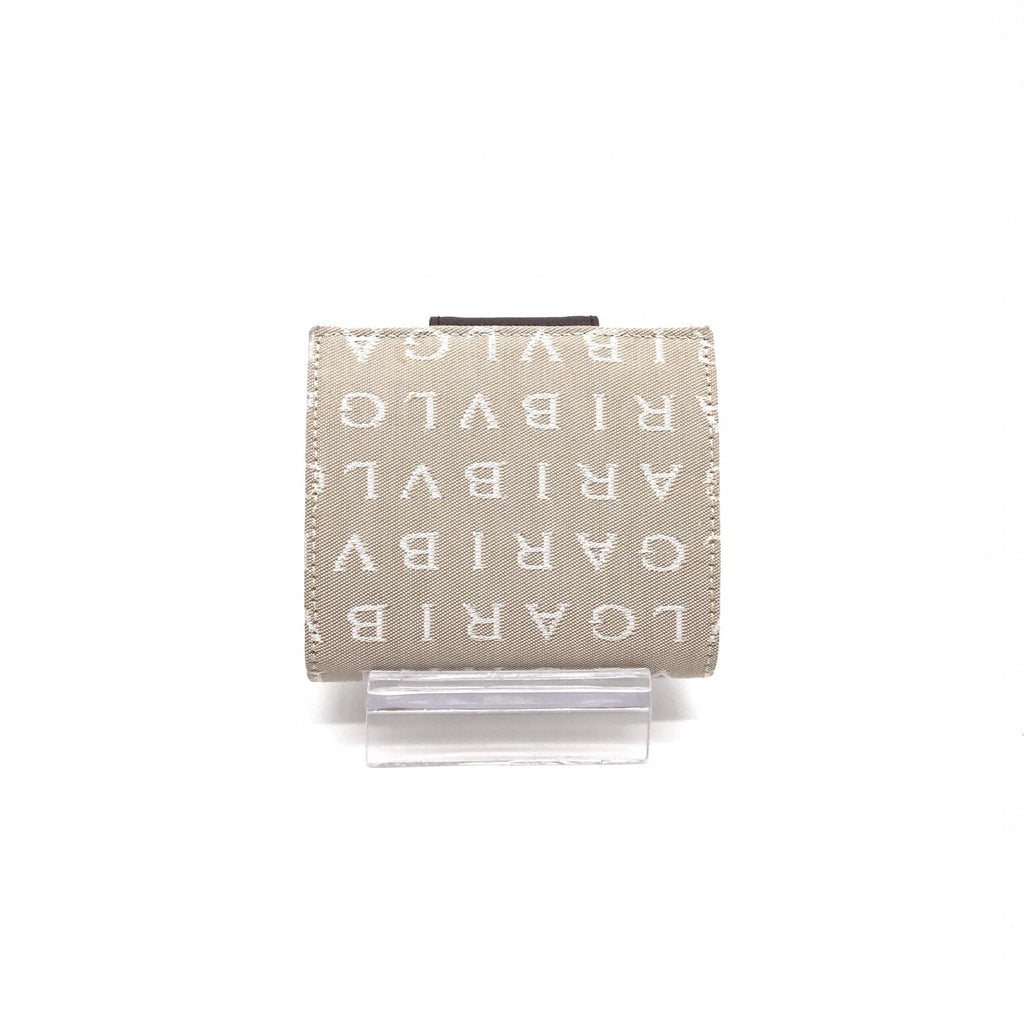 Bulgari Logomania Beige Women's Wallet (Pre-Owned)
