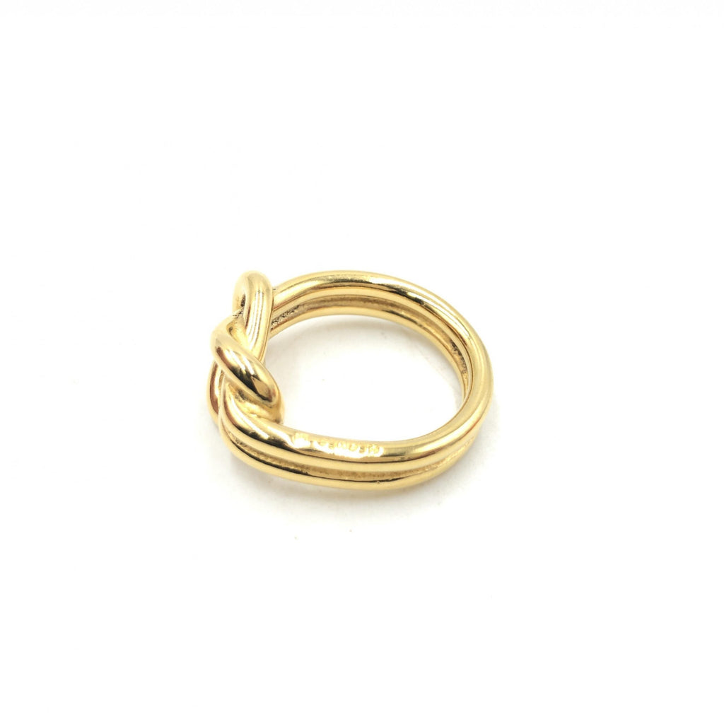 Hermès Hermes Vintage And Antique Plain Gold Women's Ring (Pre-Owned)