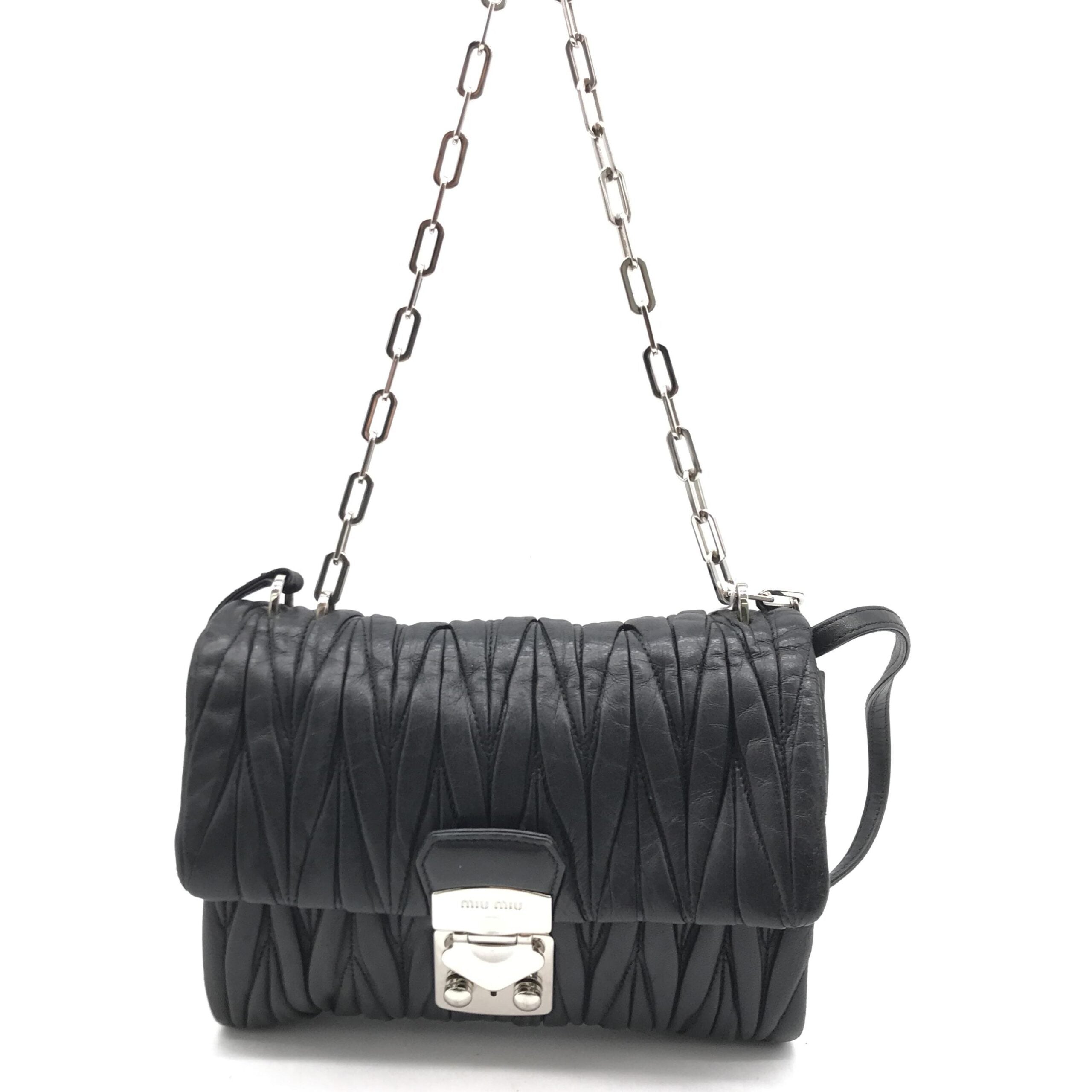 Miu Miu Matelasse Chain Shoulder Women's Bag (Pre-Owned)