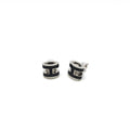 Hermès Mini Pop H Earrings In Black Women's Enamel (Pre-Owned)
