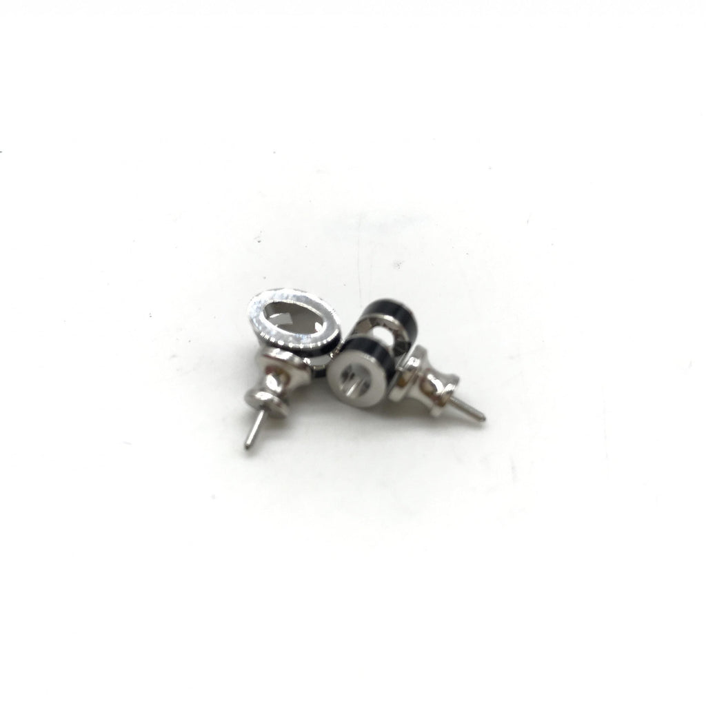 Hermès Mini Pop H Earrings In Black Women's Enamel (Pre-Owned)
