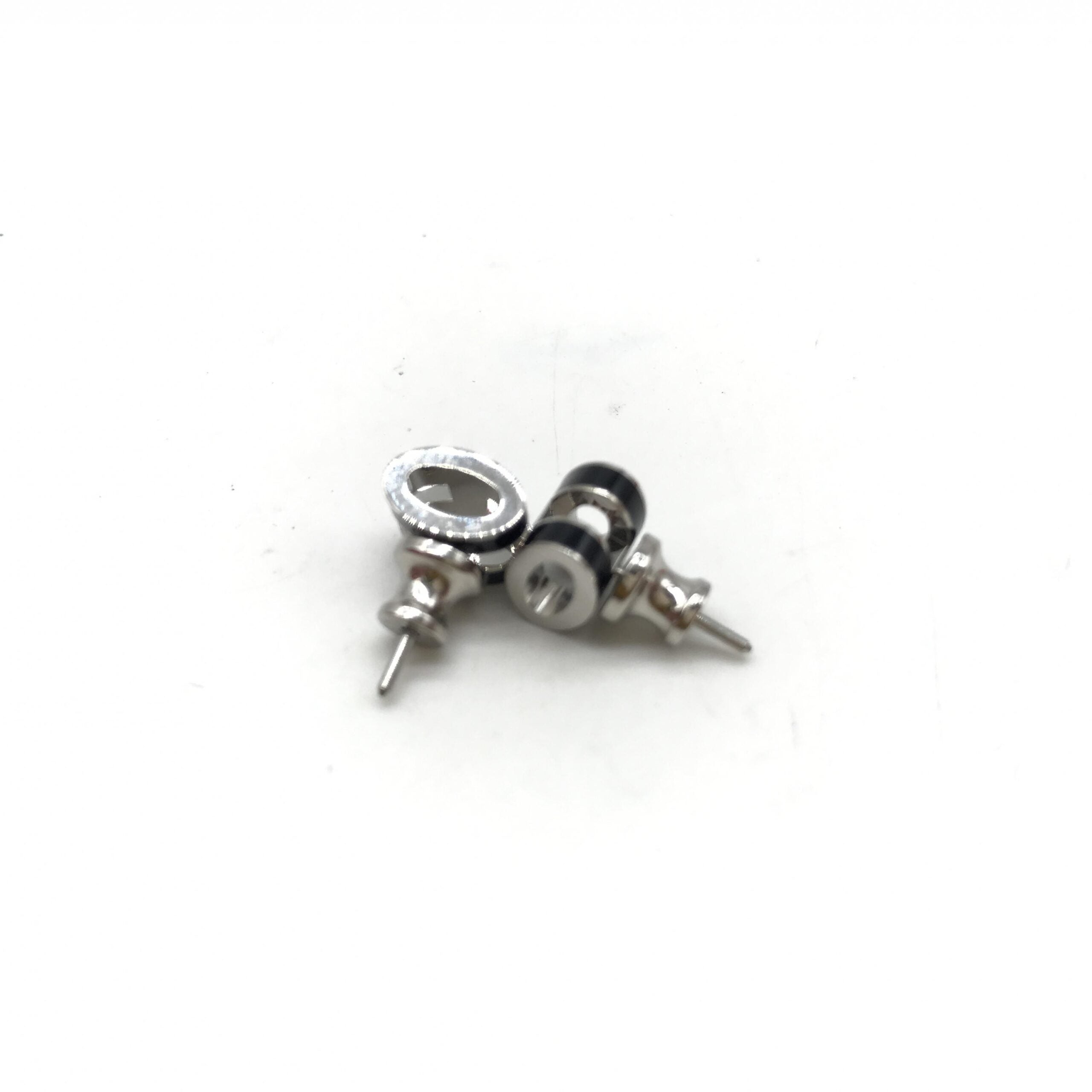 Hermès Mini Pop H Earrings In Black Women's Enamel (Pre-Owned)