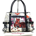 Salvatore Ferragamo Multicolor Nylon Fiera Print Shoulder Women's Bag (Pre-Owned)
