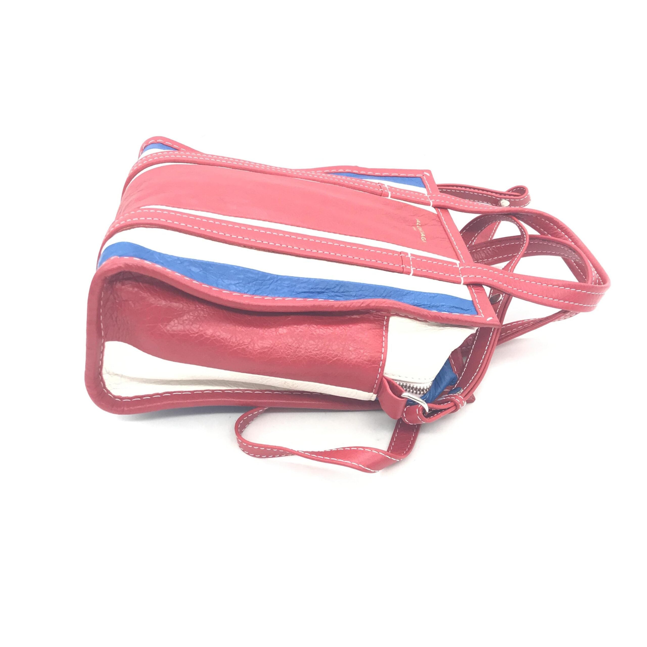 Balenciaga Multicolor Striped Leather Tote Women's Bag (Pre-Owned)