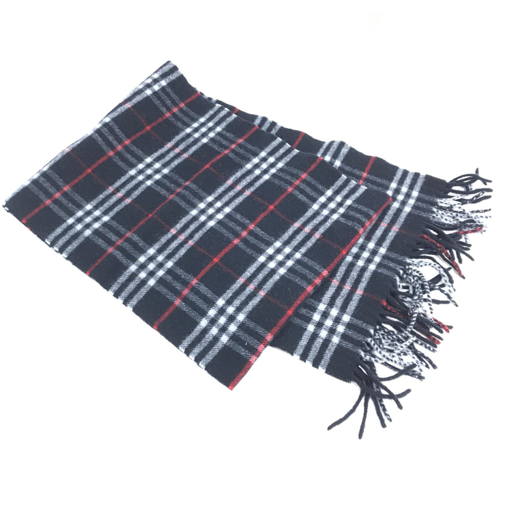 Burberry Nova Check Wool Scarf With Women's Fringe (Pre-Owned)