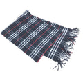 Burberry Nova Check Wool Scarf With Women's Fringe (Pre-Owned)