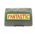 Fendi Moss Green Leather Clutch With Women's Logo (Pre-Owned)