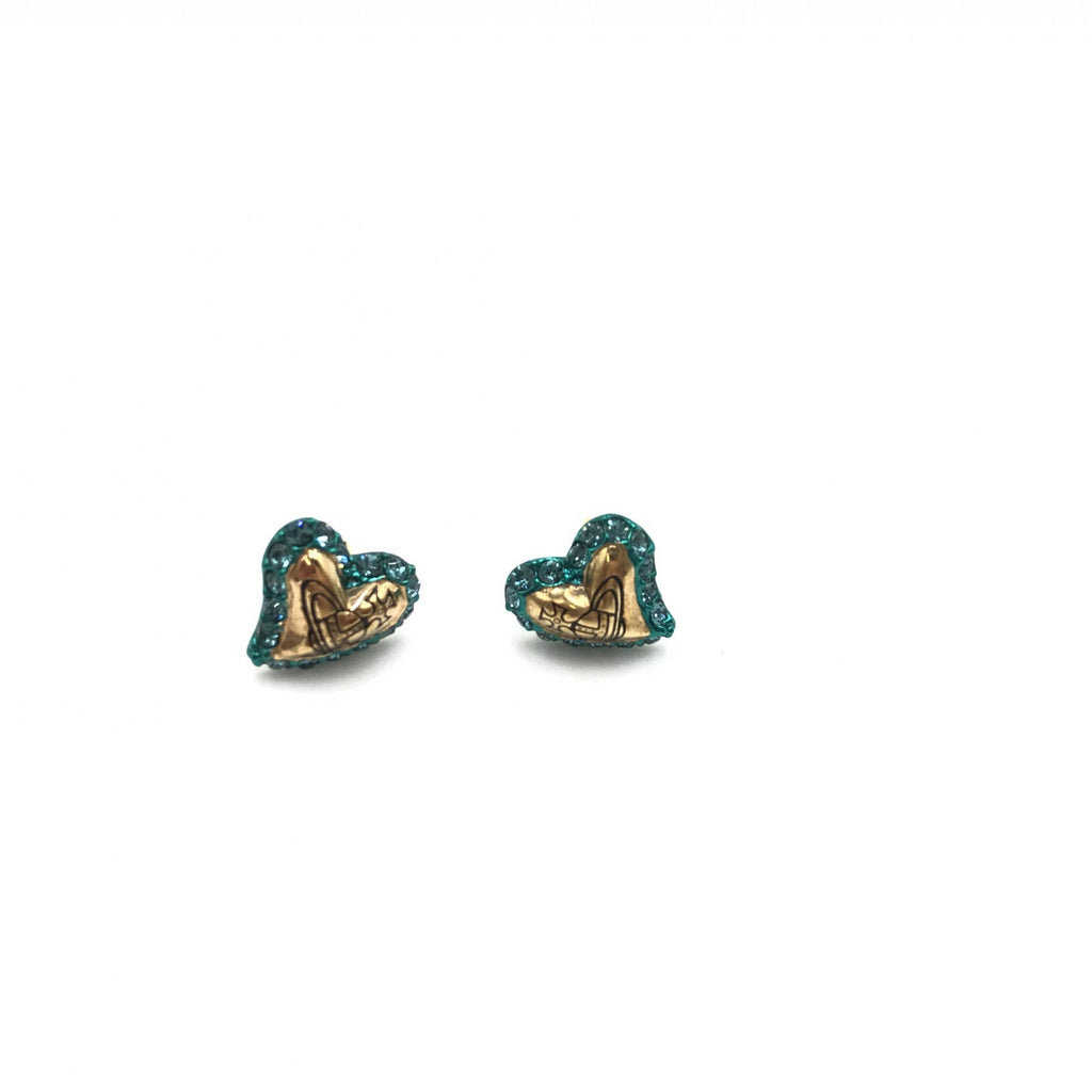 Vivienne Westwood Orb Heart Women's Earrings (Pre-Owned)