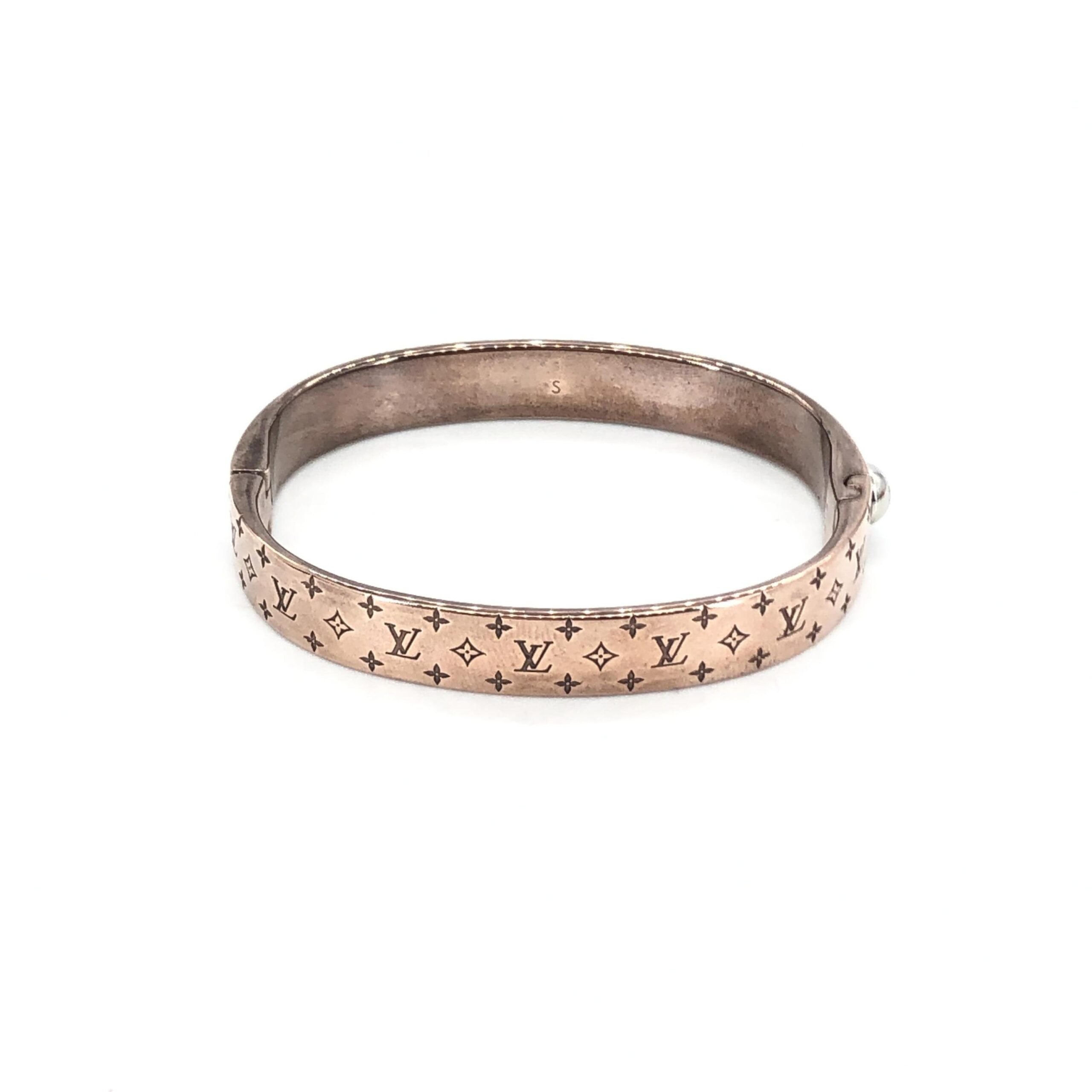 Louis Vuitton Nanogram Cuff Women's Bangle/Plated (Pre-Owned)