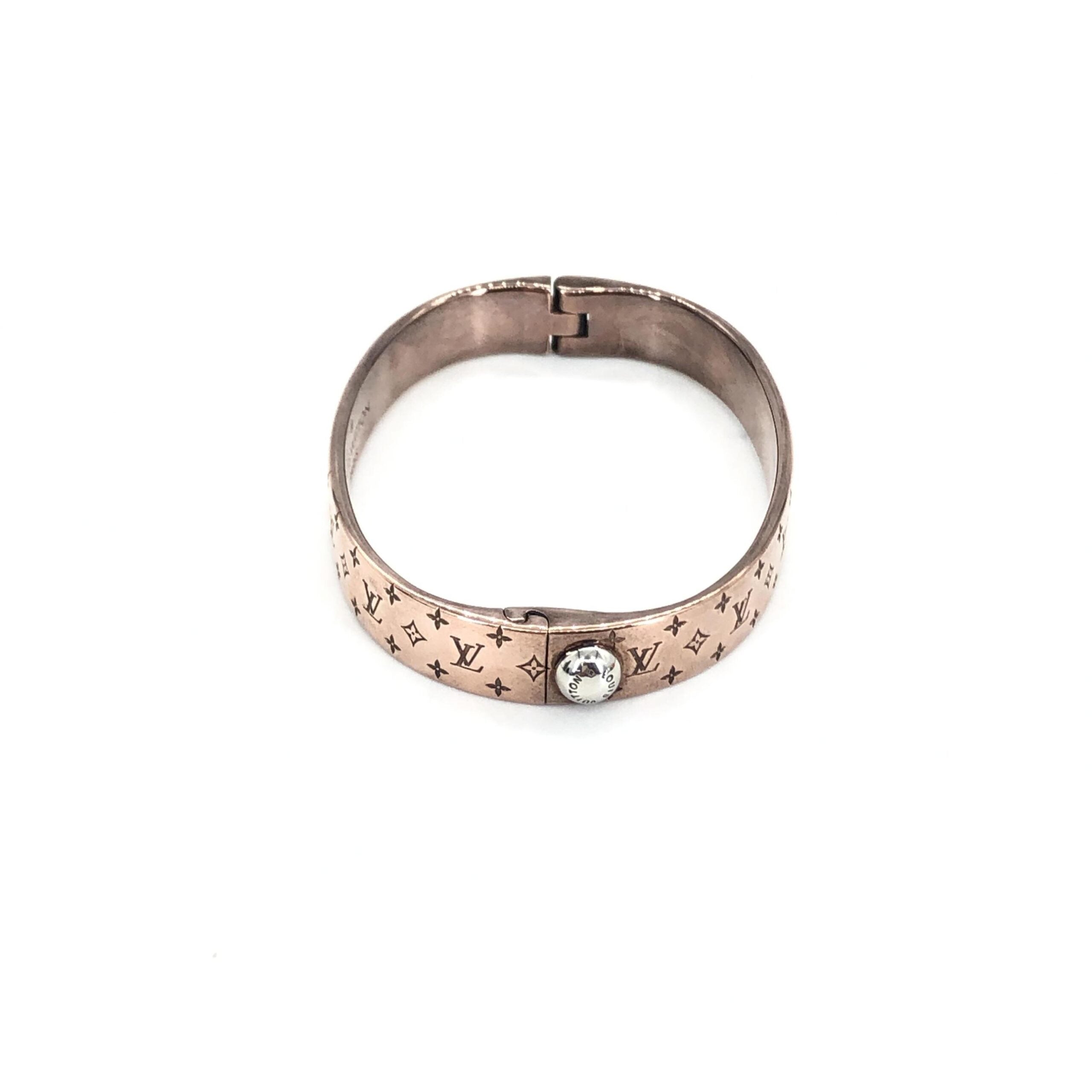 Louis Vuitton Nanogram Cuff Women's Bangle/Plated (Pre-Owned)