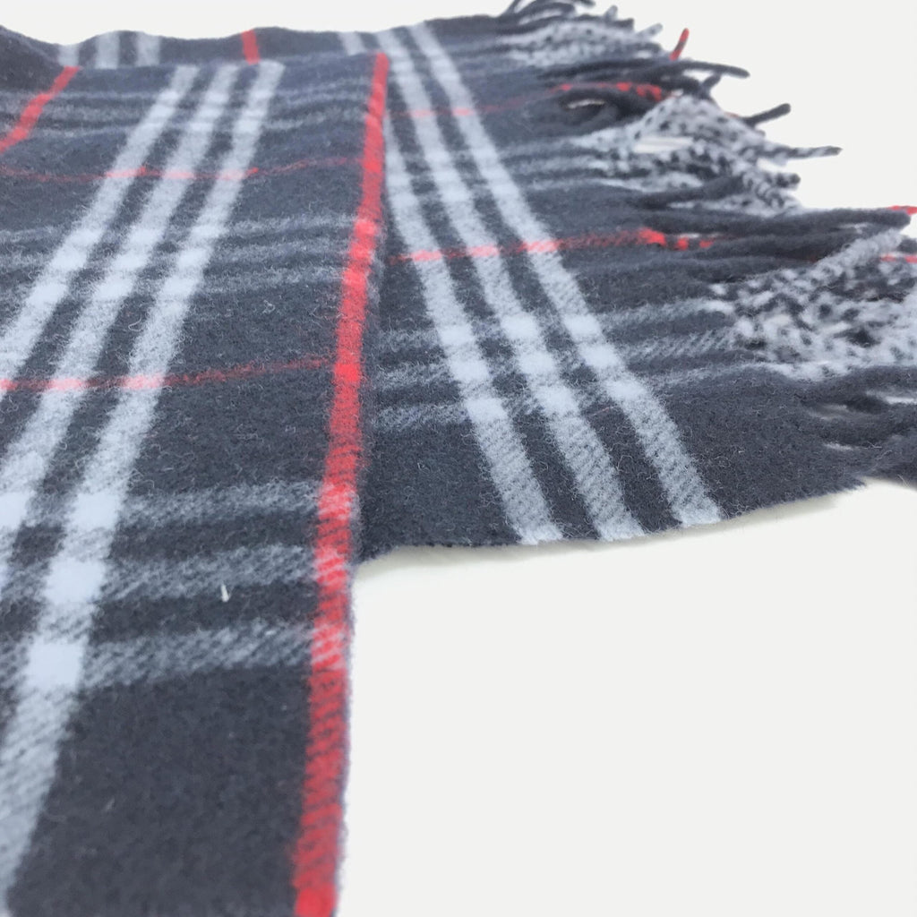 Burberry Nova Check Wool Scarf With Women's Fringe (Pre-Owned)