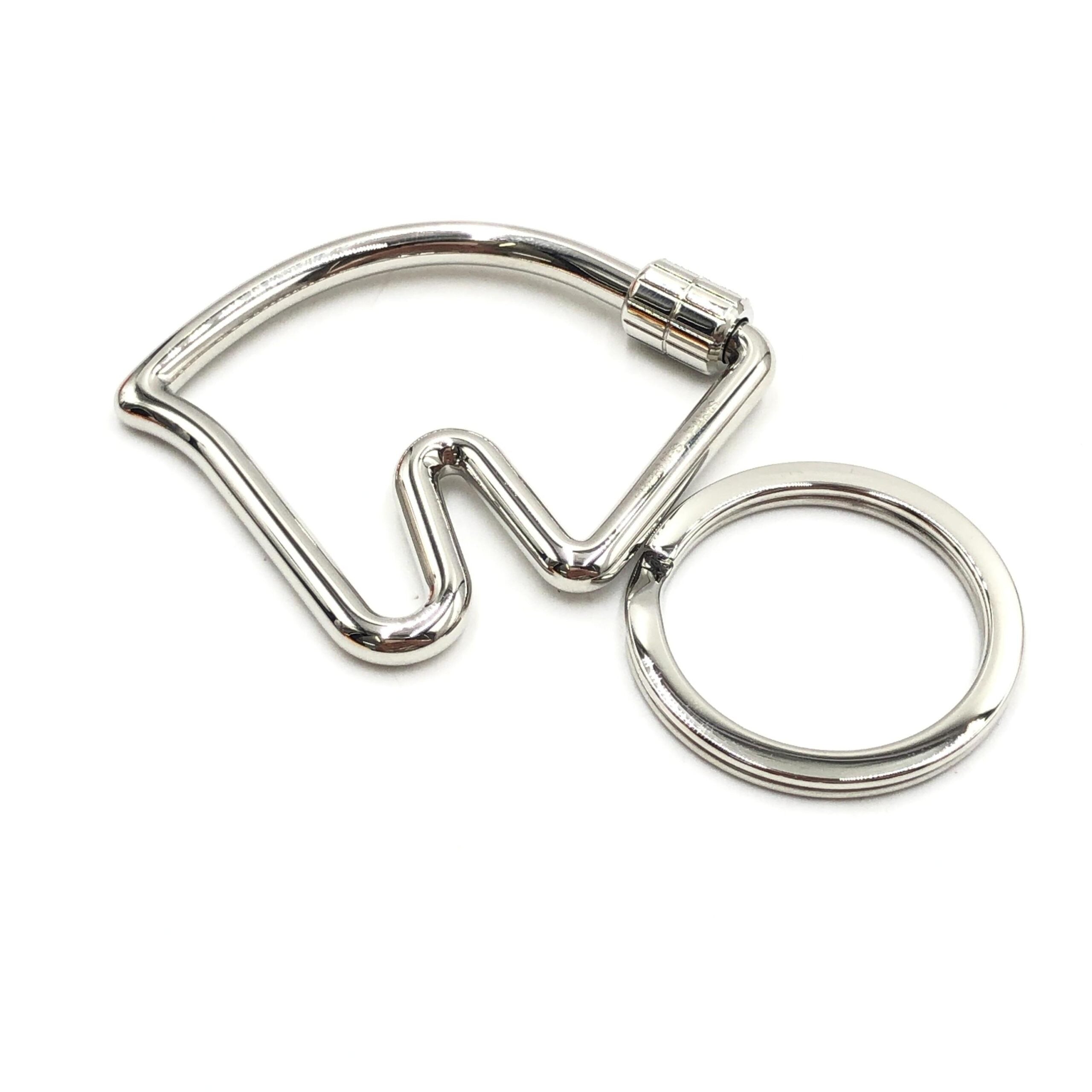 Hermès Palladium Cheval Key Ring Women's Design (Pre-Owned)