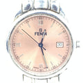 Fendi Pink Champagne Dial Quartz Watch, Stainless Women's Steel (Pre-Owned)
