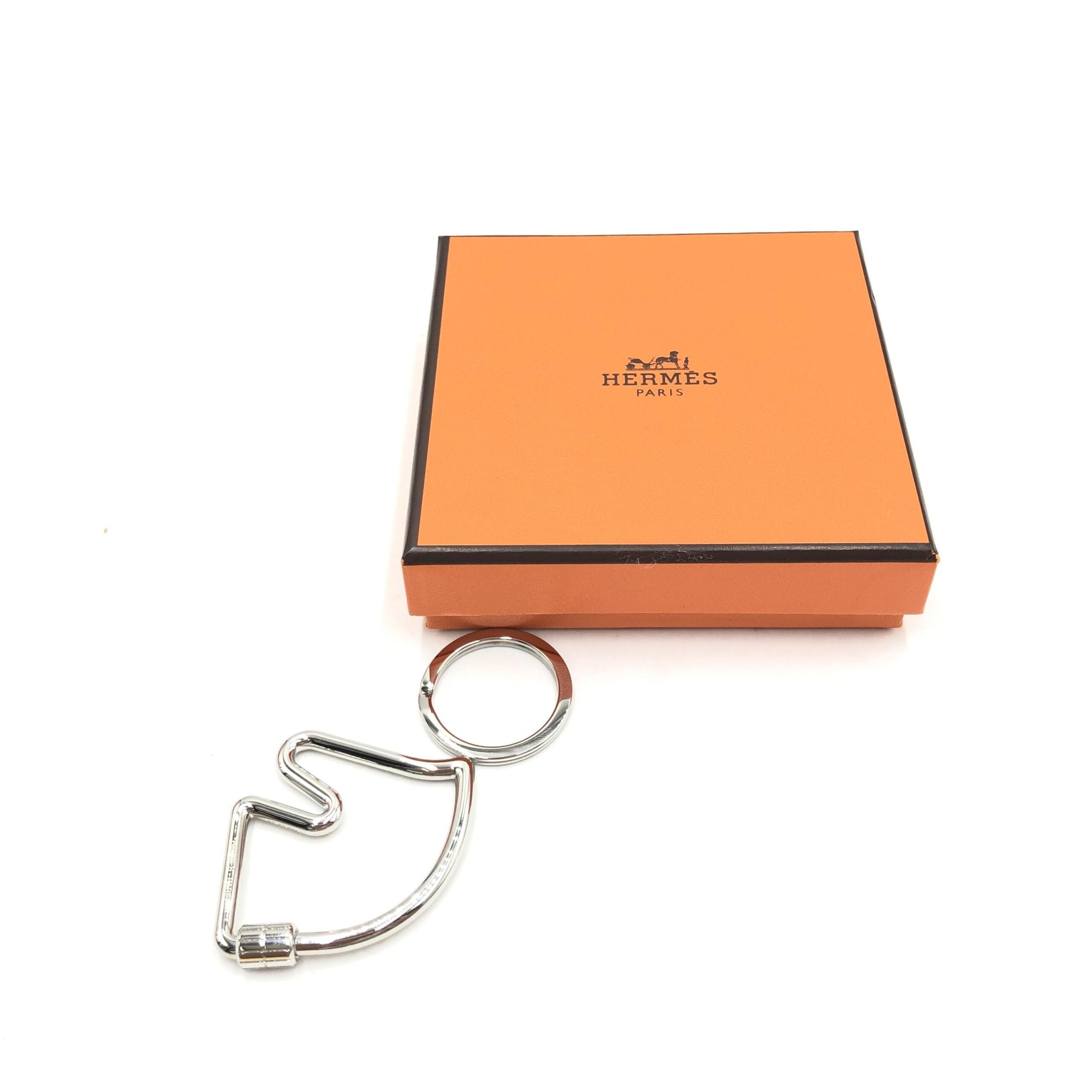 Hermès Palladium Cheval Key Ring Women's Design (Pre-Owned)