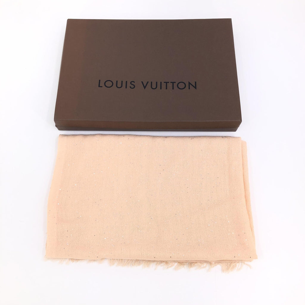 Louis Vuitton Pink Monogram Classic Shawl In Silk Women's Mix (Pre-Owned)