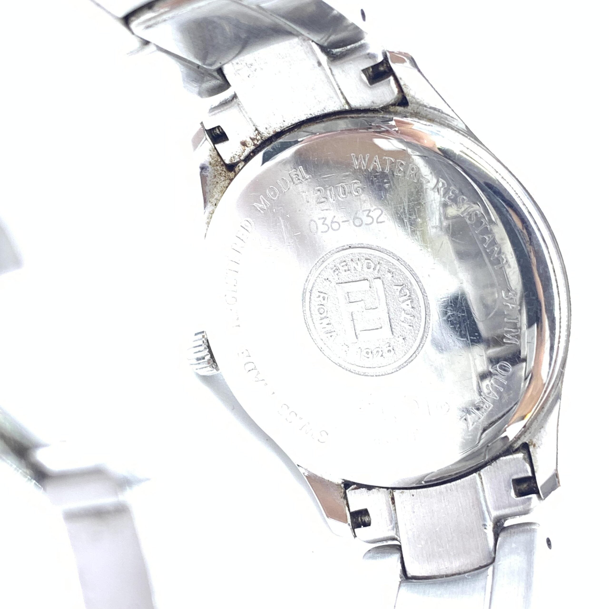 Fendi Pink Champagne Dial Quartz Watch, Stainless Women's Steel (Pre-Owned)