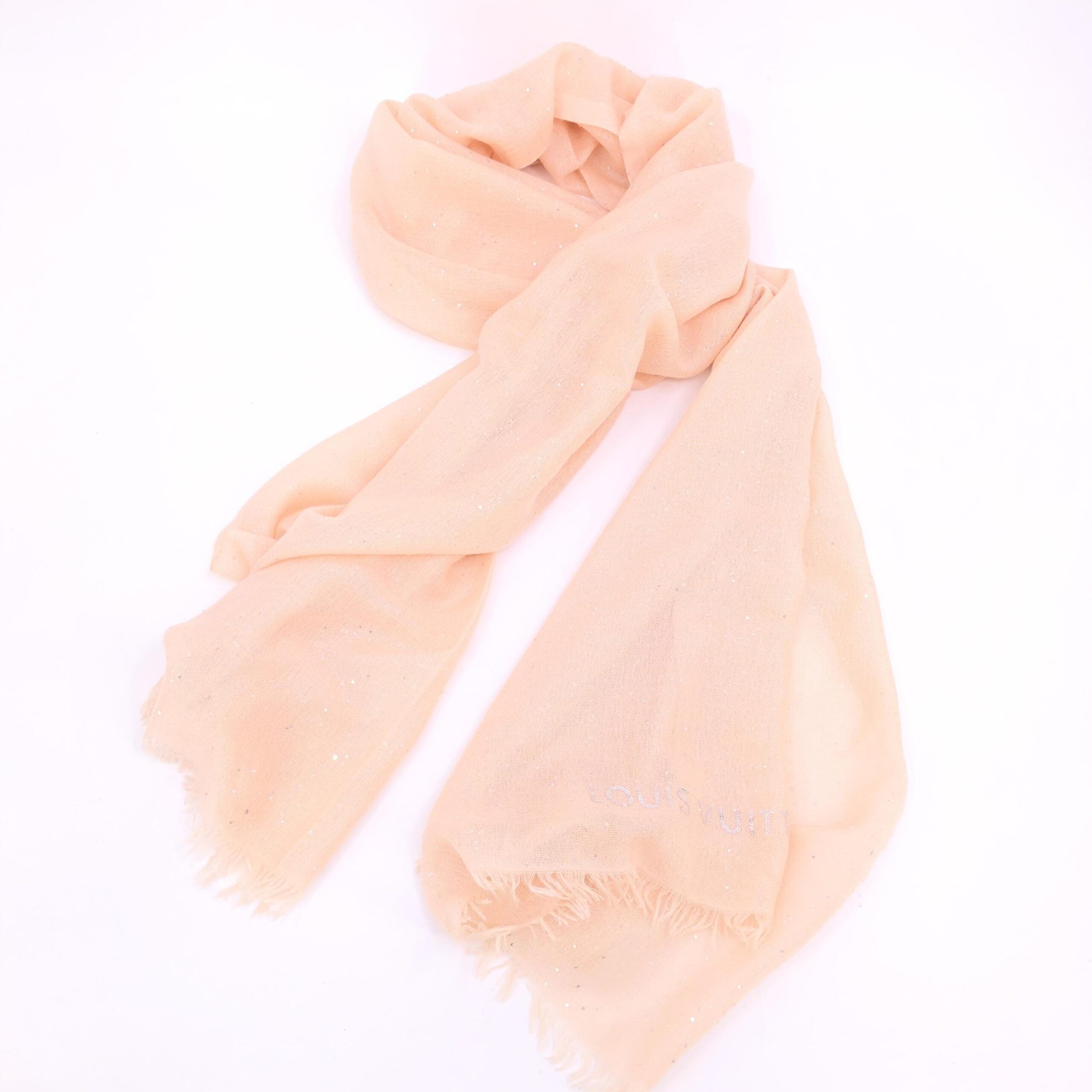 Louis Vuitton Pink Monogram Classic Shawl In Silk Women's Mix (Pre-Owned)