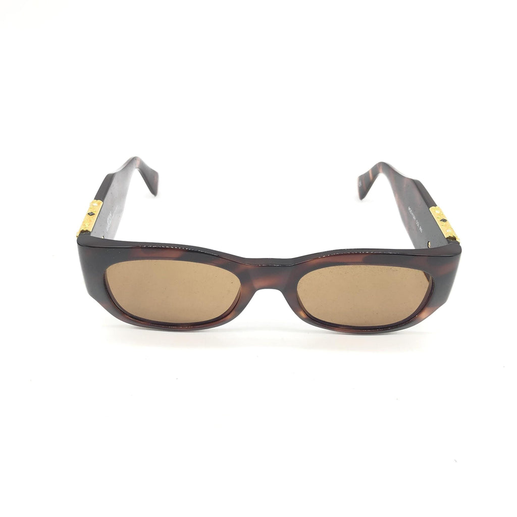 Versace Rectangular Frame Vintage Women's Sunglasses (Pre-Owned)