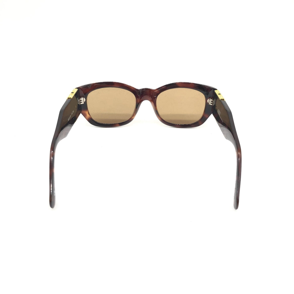 Versace Rectangular Frame Vintage Women's Sunglasses (Pre-Owned)
