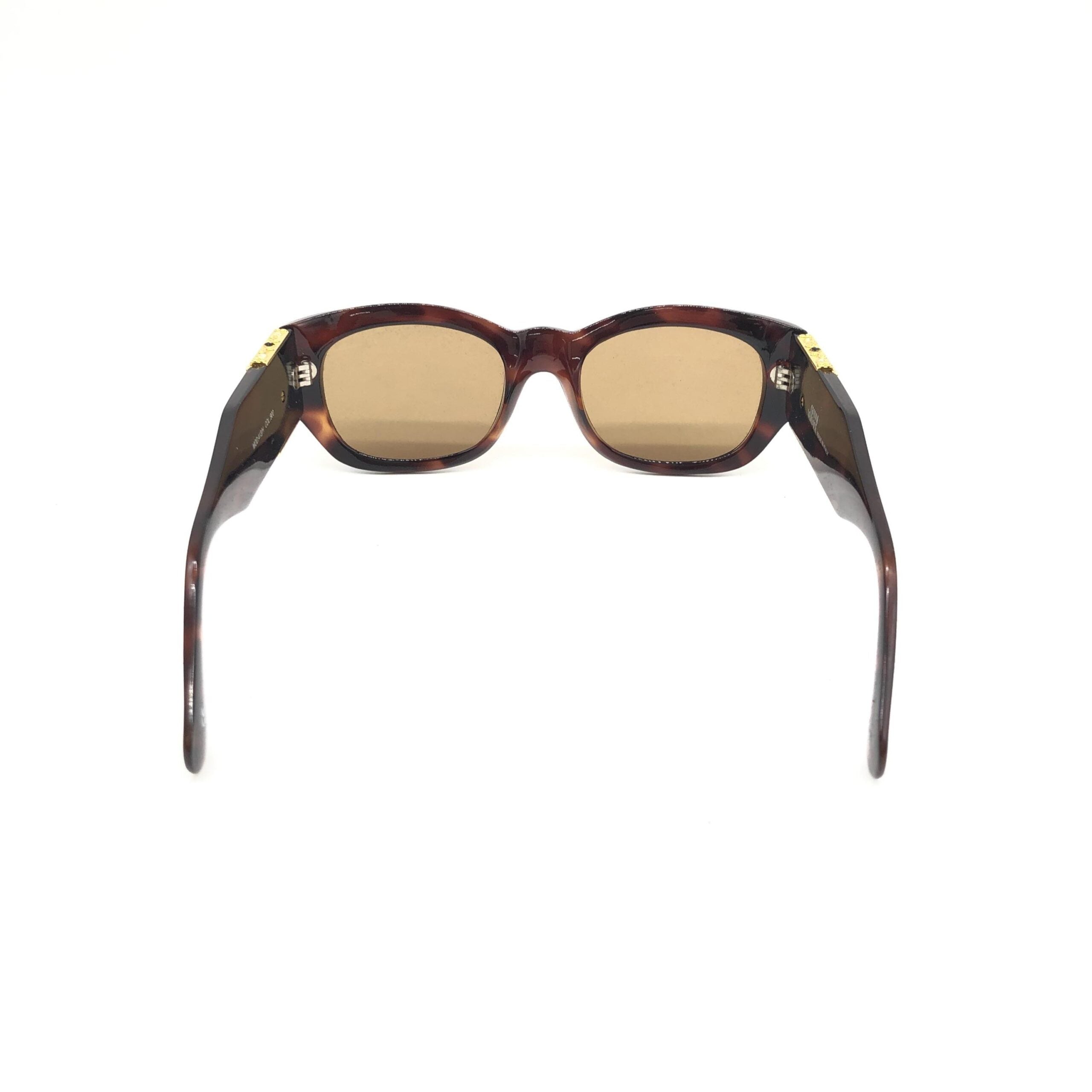 Versace Rectangular Frame Vintage Women's Sunglasses (Pre-Owned)