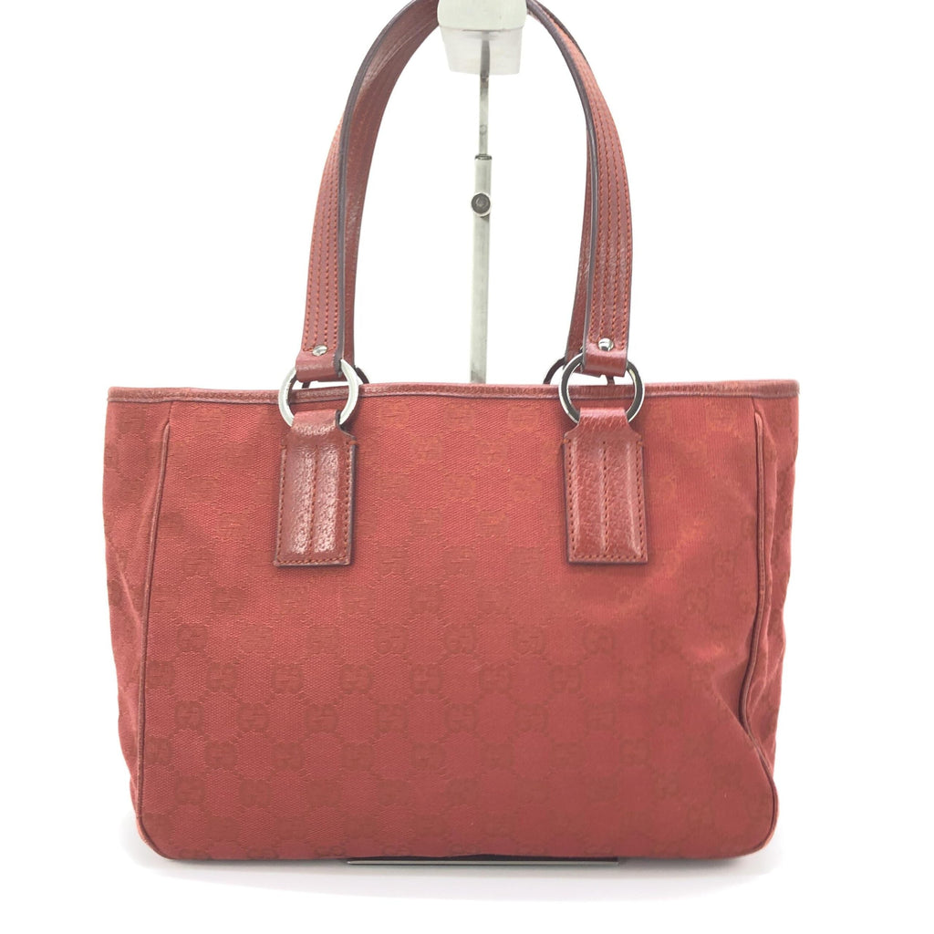 Gucci Red GG Canvas Top Handle Women's Bag (Pre-Owned)