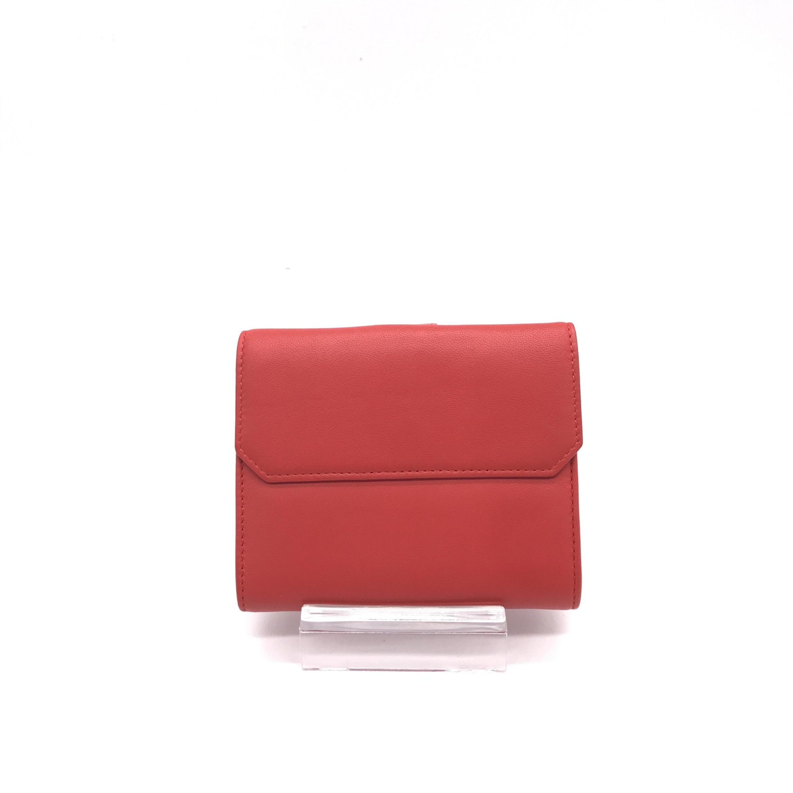 Loewe Red Leather Trifold Women's Wallet (Pre-Owned)
