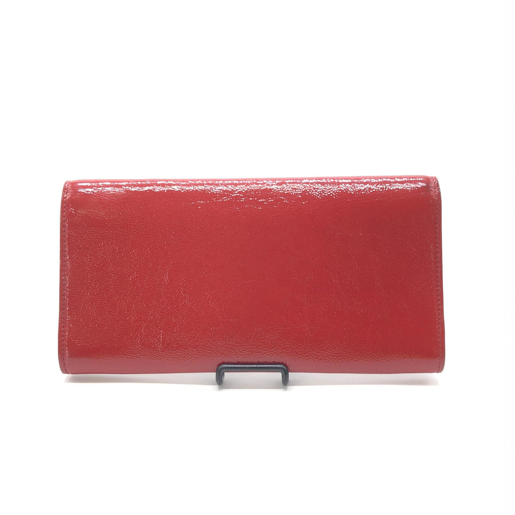 Saint Laurent Red Patent Leather Clutch Women's Bag (Pre-Owned)